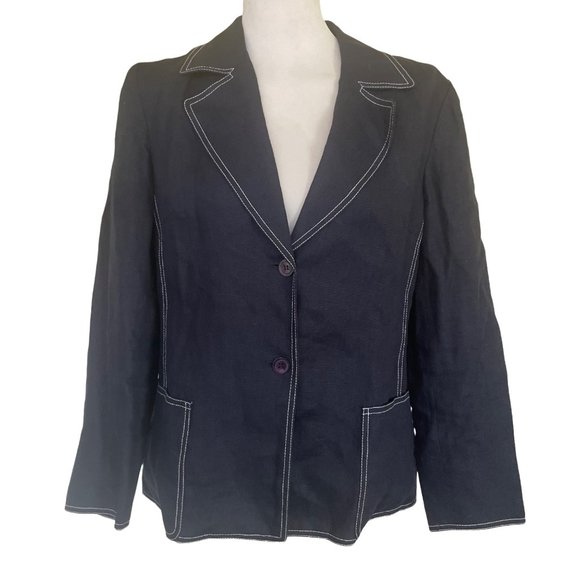 Talbots Blue Blazer Classic Tailored Suit Jacket - Picture 1 of 7